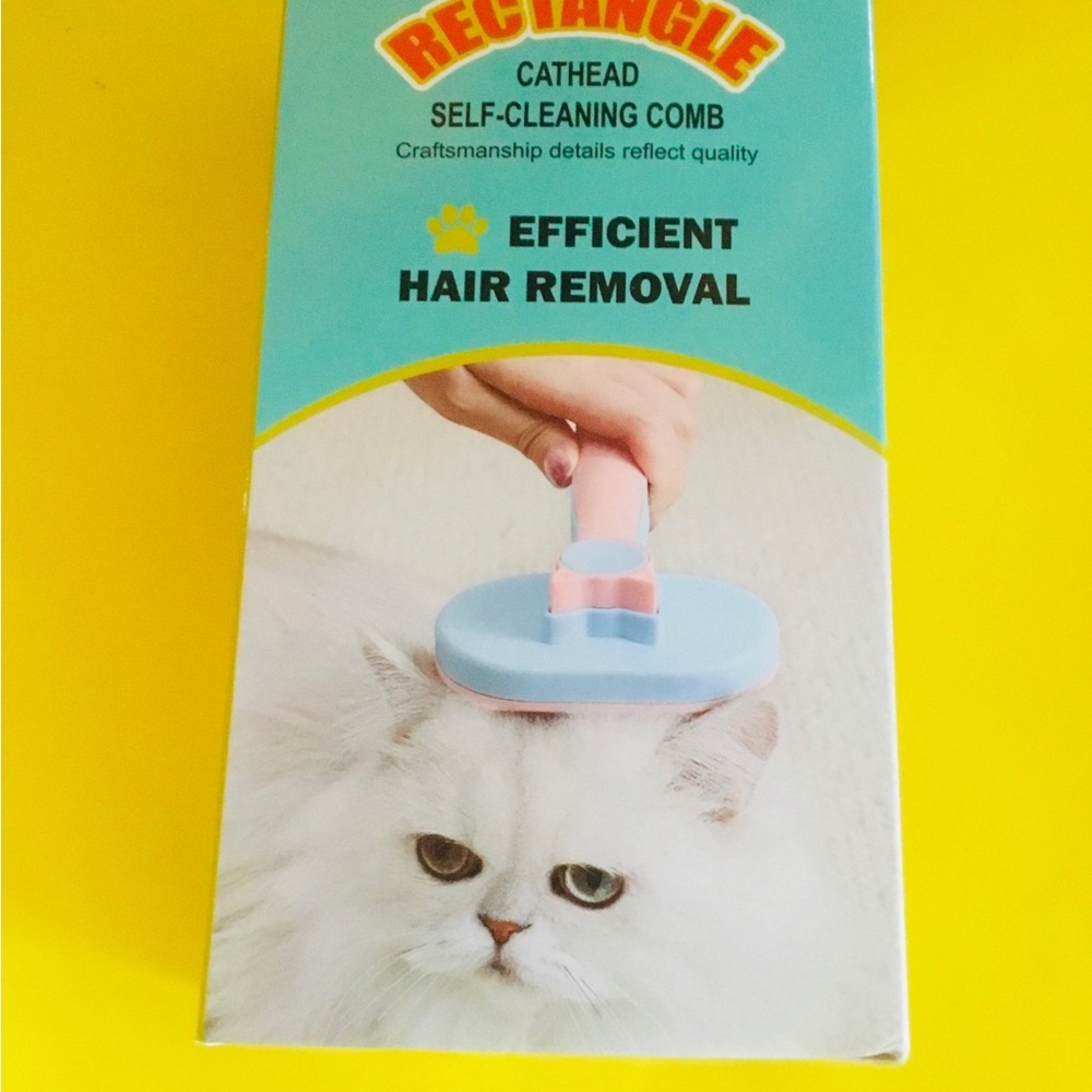 Pet Self-Cleaning Comb - Blue NWT